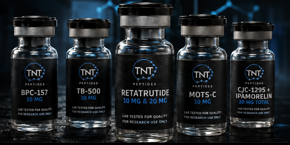 TNT Peptides research vials